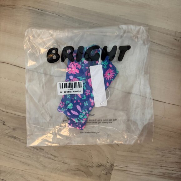 Bright Swimwear Bali Bottom in Sky Purple, size small - Picture 5 of 5